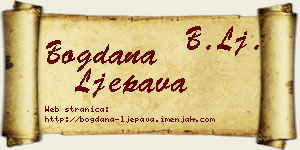 Bogdana Ljepava vizit kartica
